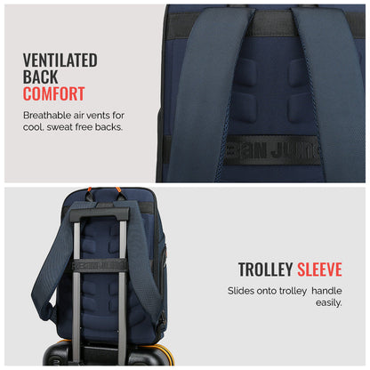 Layover Backpack -Blue-Large | Urban Jungle at Broadway