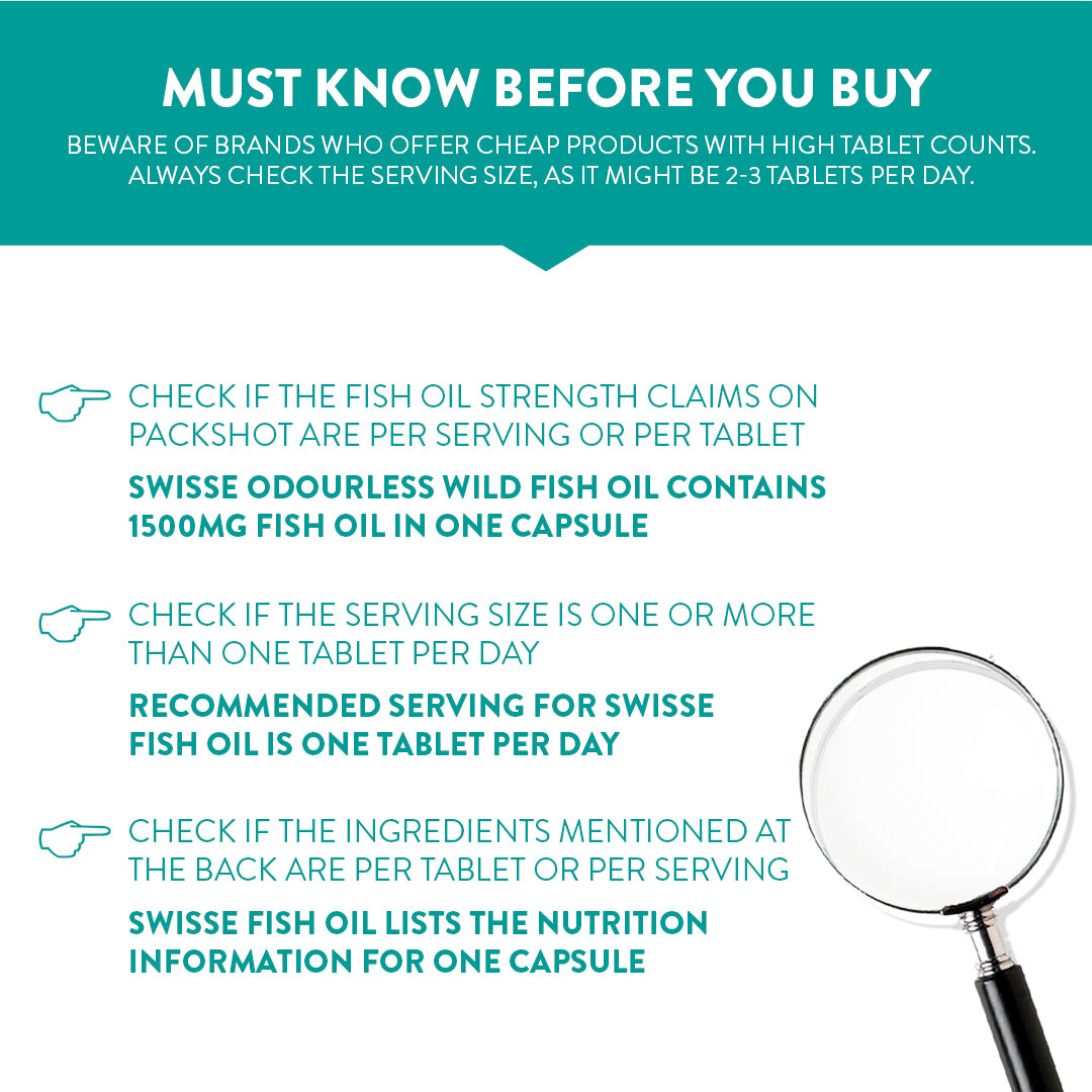 Swisse Fish Oil 1500 mg Omega-3- 40 Capsules | Swisse at Broadway