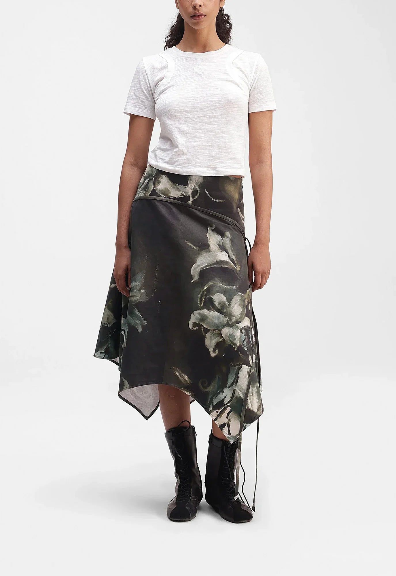 Lilies Panelled Skirt