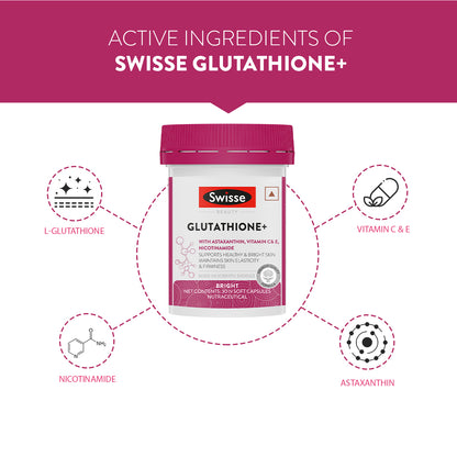 Swisse Glutathione+ 30 Capsules | Swisse at Broadway