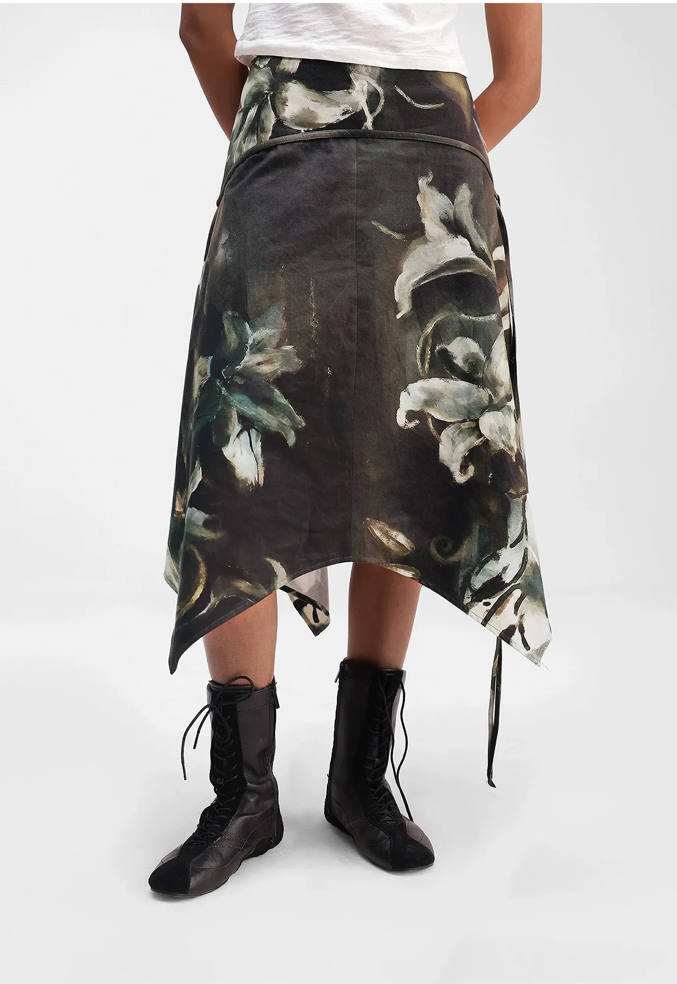 Lilies Panelled Skirt