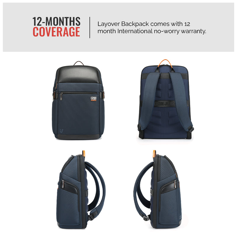 Layover Backpack -Blue-Large | Urban Jungle at Broadway