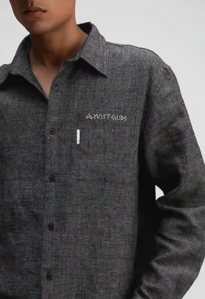 Hand Embroidered Flag Relaxed Shirt