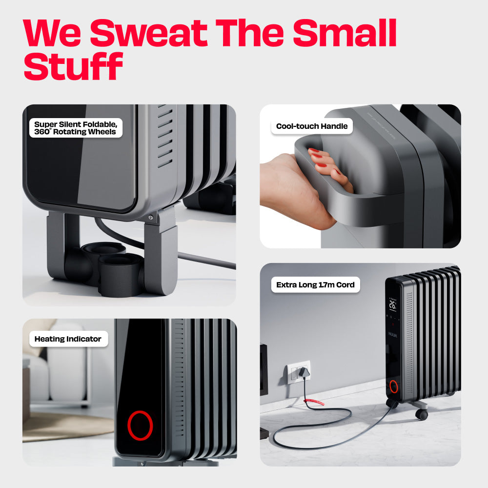 NUUK HOTBLOX  Oil Filled Radiator with Touch Panel