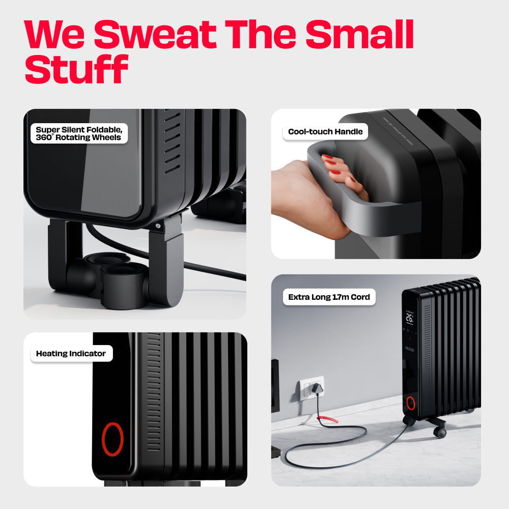 NUUK HOTBLOX  Oil Filled Radiator with Touch Panel