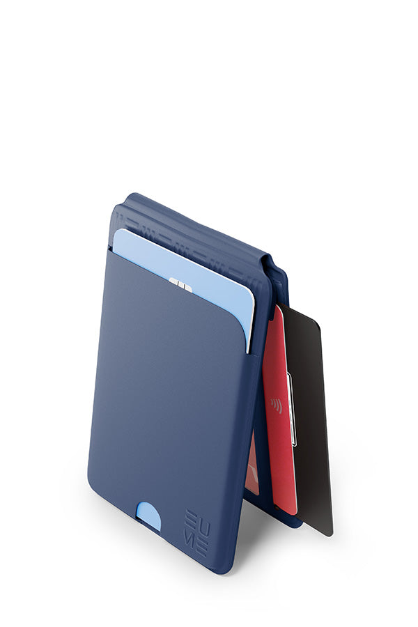 EUME MagVault Cardholder - Midnight Blue product image clean studio background