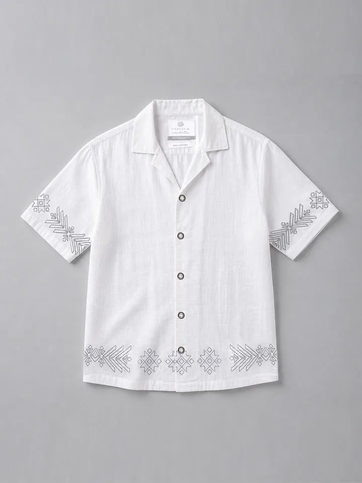 Mykonos 100% Cotton Printed Shirt