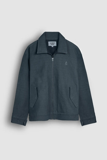 Hand Dyed Panelled Zip Jacket