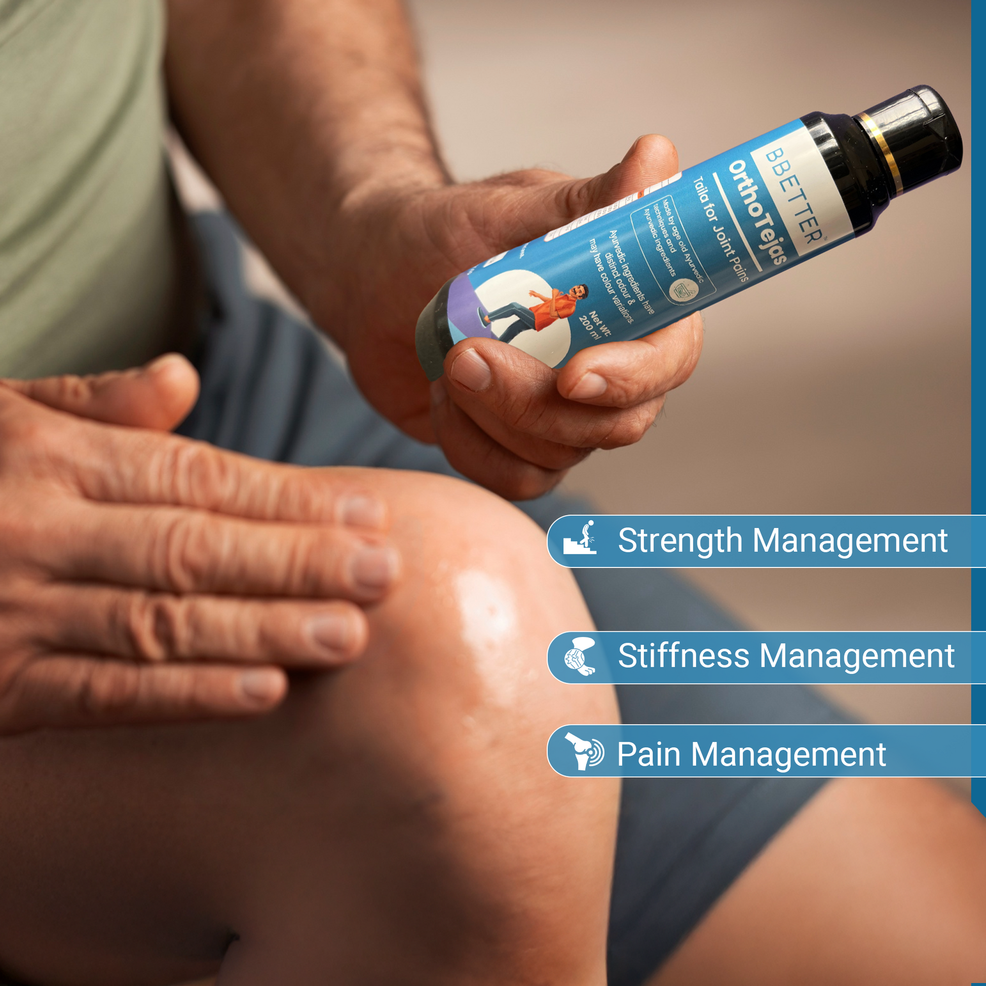 BBETTER Ortho Tejas - Ayurvedic Oil for Knee & Joint Pain Management | Bbetter at Broadway