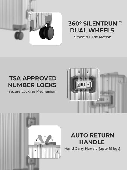Aluminium Silver Check-In Medium