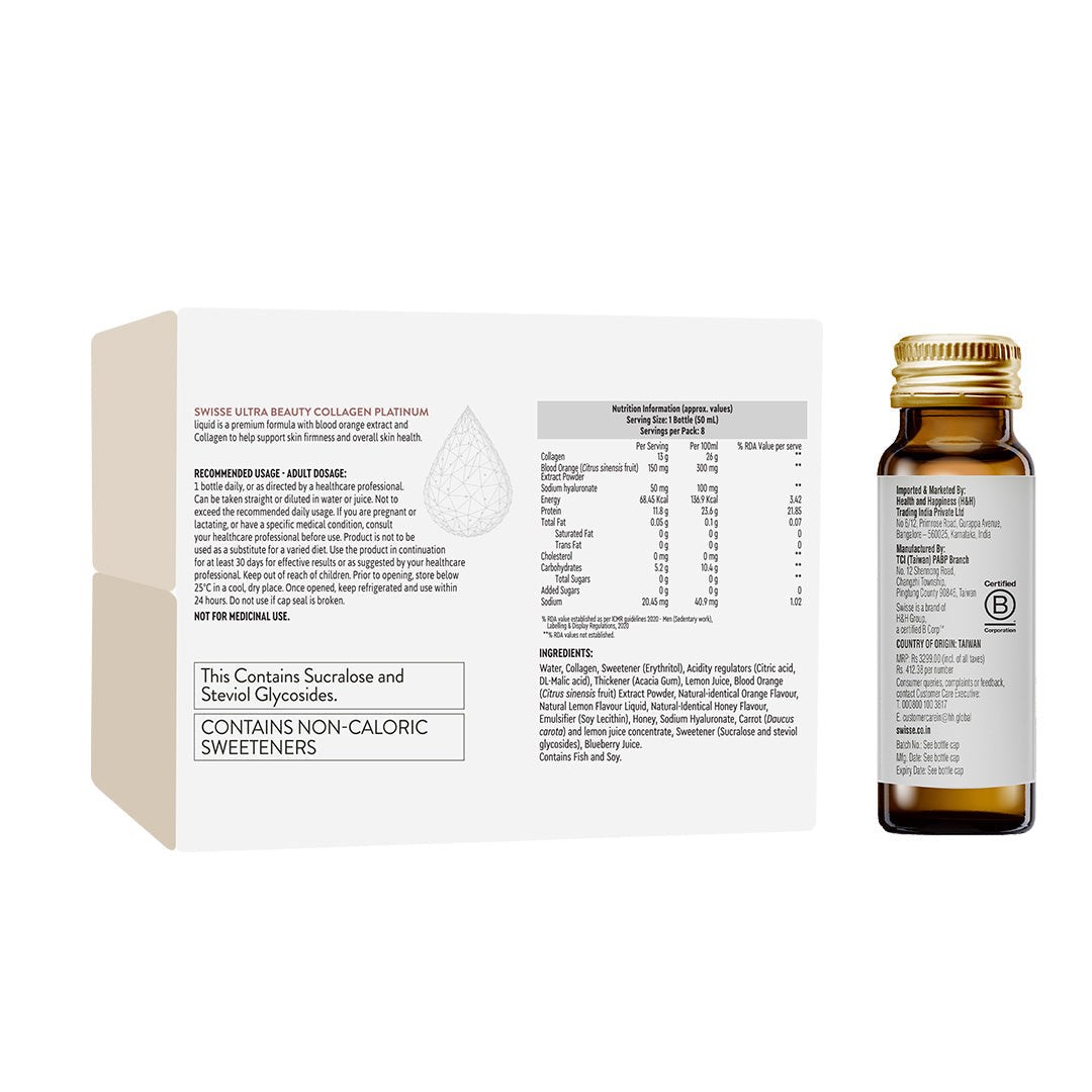 Swisse Ultra Collagen Platinum Shots - 13,000mg