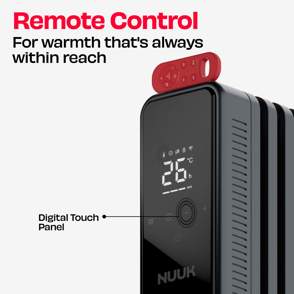 NUUK HOTBLOX  Oil Filled Radiator with Touch Panel