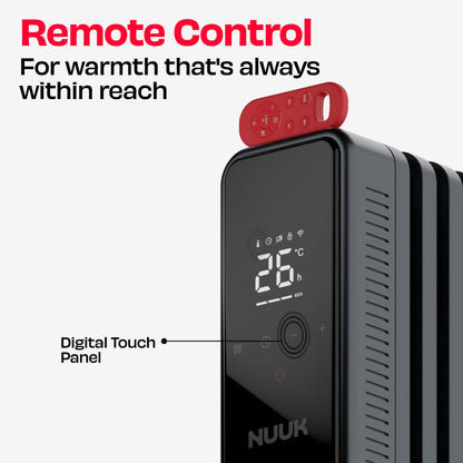 NUUK HOTBLOX  Oil Filled Radiator with Touch Panel