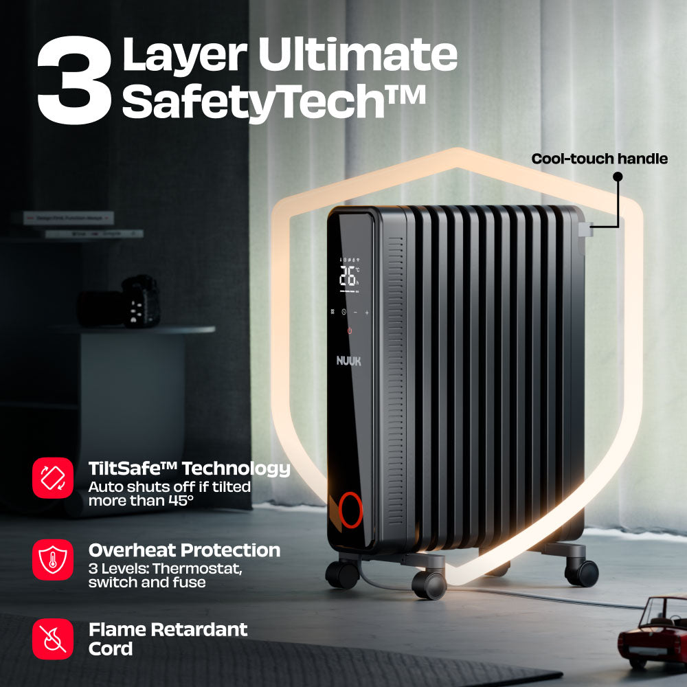 NUUK HOTBLOX  Oil Filled Radiator with Touch Panel