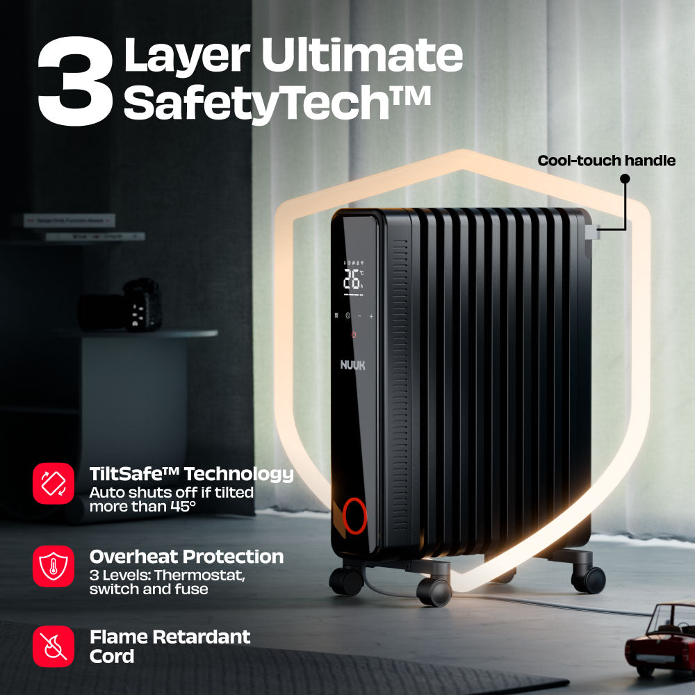 NUUK HOTBLOX  Oil Filled Radiator with Touch Panel