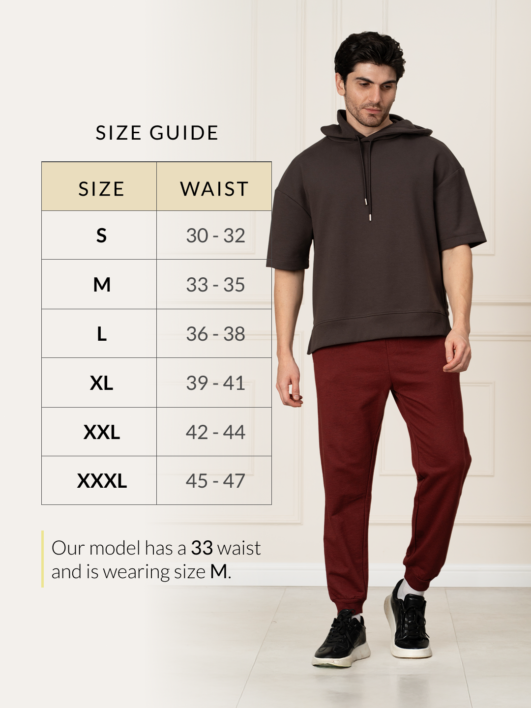Aurora Red Tapered Fit Joggers