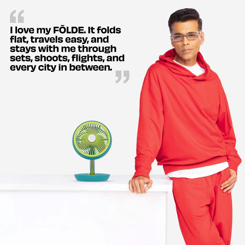 FOLDE v2 | All Day Wireless Rechargeable Folding Fan