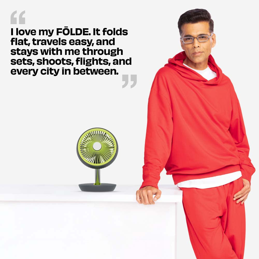FOLDE v2 | All Day Wireless Rechargeable Folding Fan