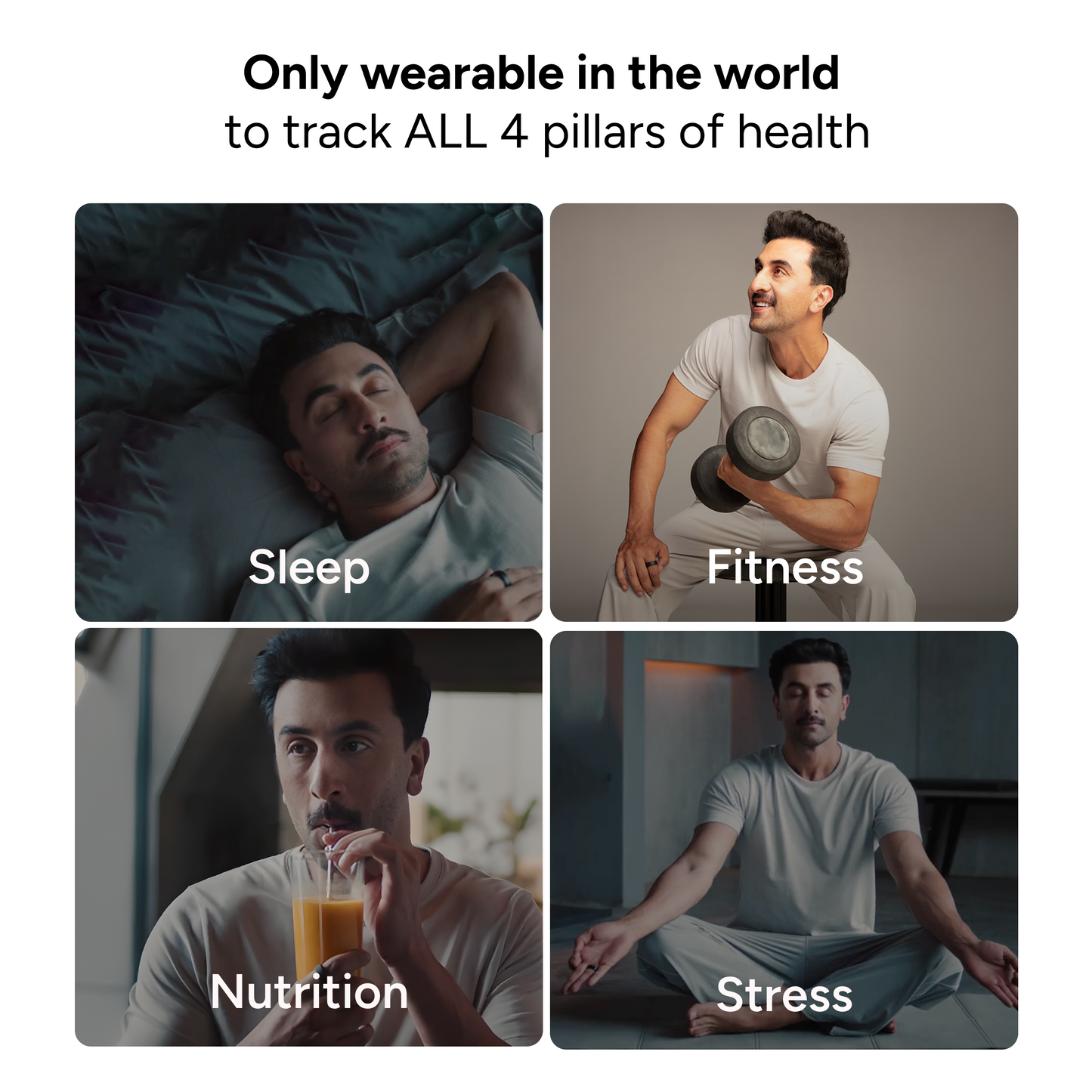 Gabit Smart Ring (Graphite Black)