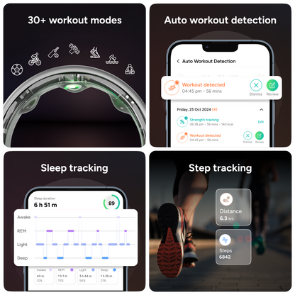 Gabit Smart Ring Size Matte Black