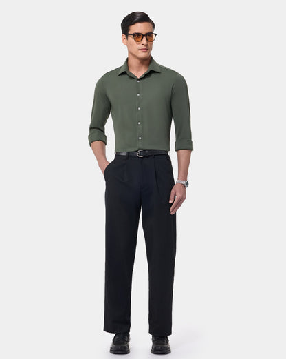 The 4 Way Stretch Dress Shirt Dark Olive