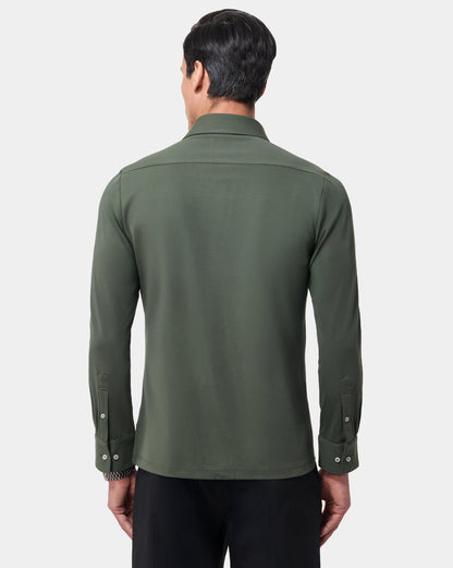 The 4 Way Stretch Dress Shirt Dark Olive