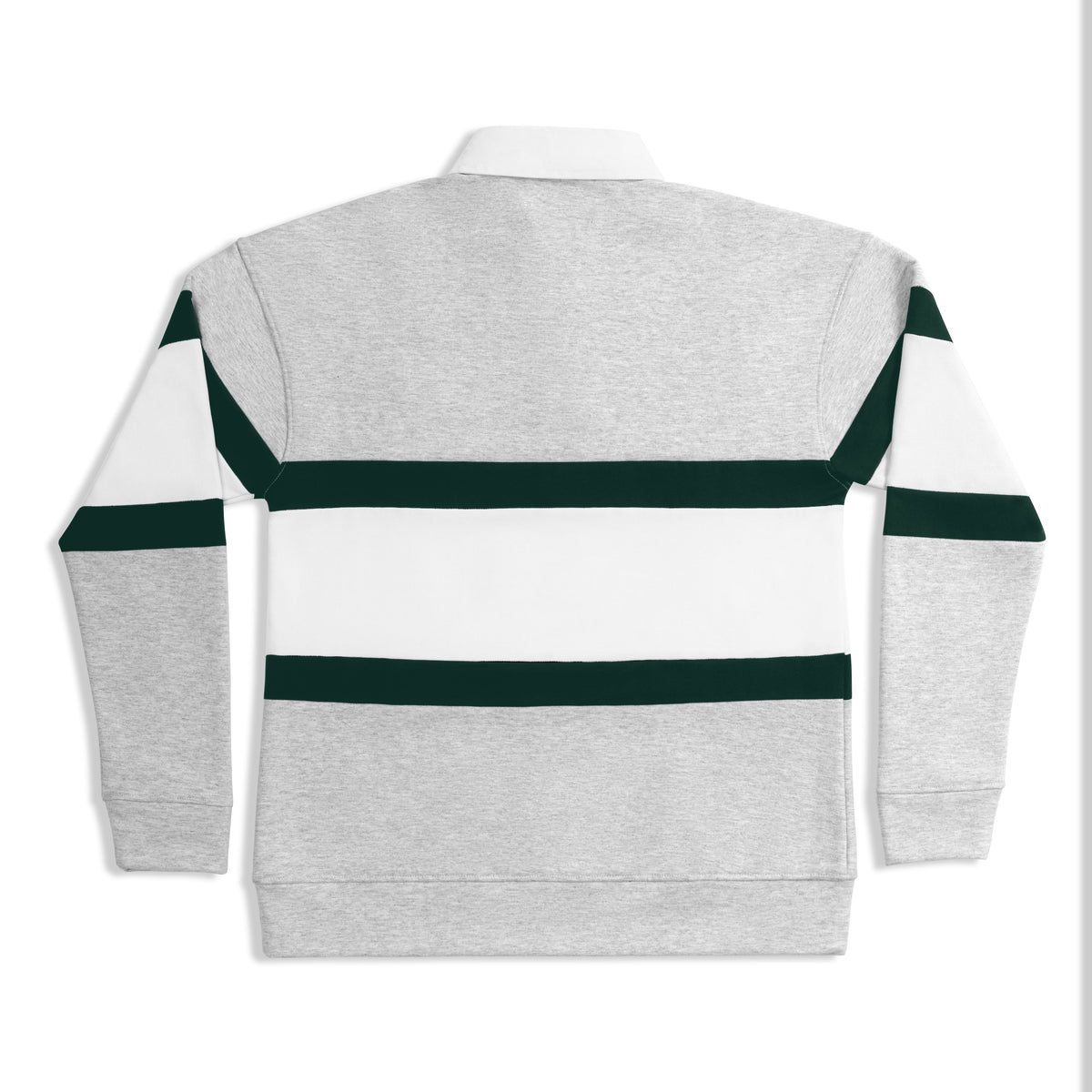 Crossover Sweat - Light Melange / Forest Green