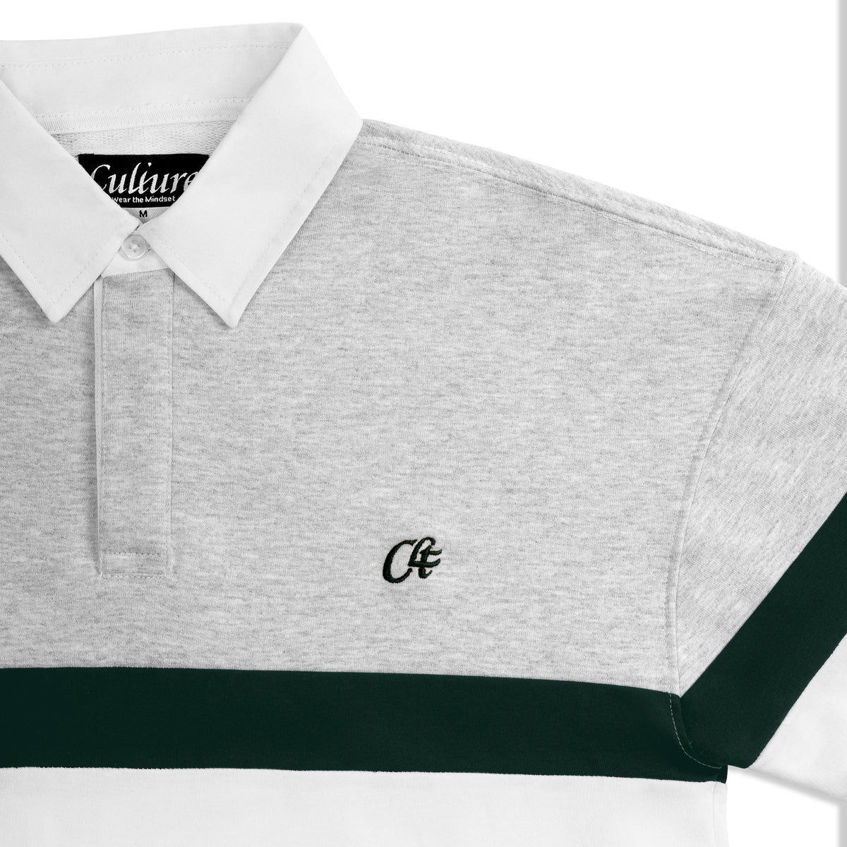 Crossover Sweat - Light Melange / Forest Green