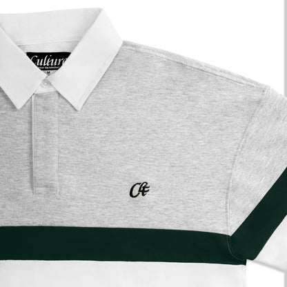 Crossover Sweat - Light Melange / Forest Green