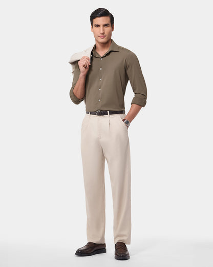 The 4 Way Stretch Dress Shirt Cacao