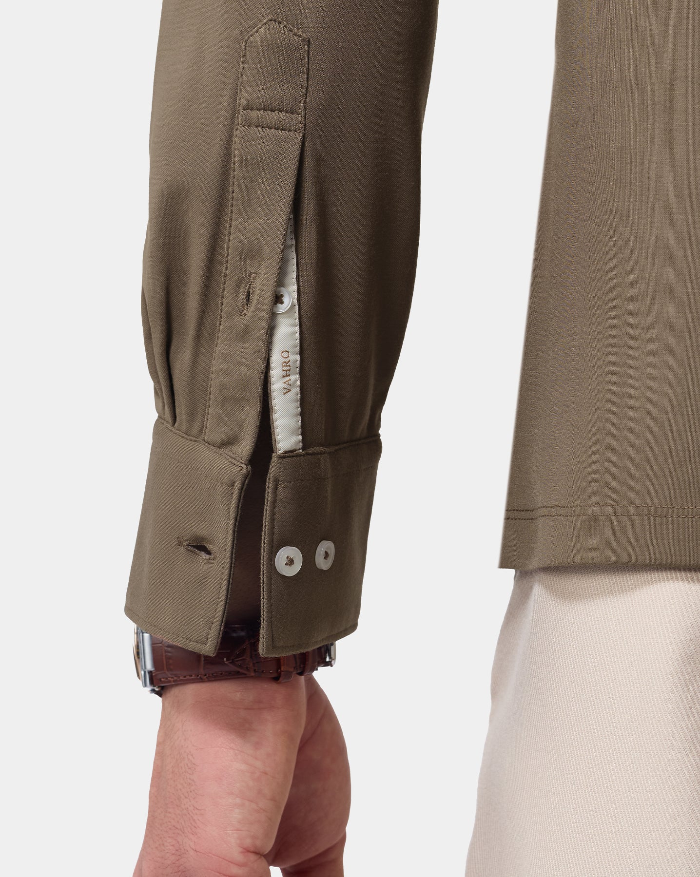 The 4 Way Stretch Dress Shirt Cacao