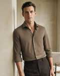 The 4 Way Stretch Dress Shirt Cacao
