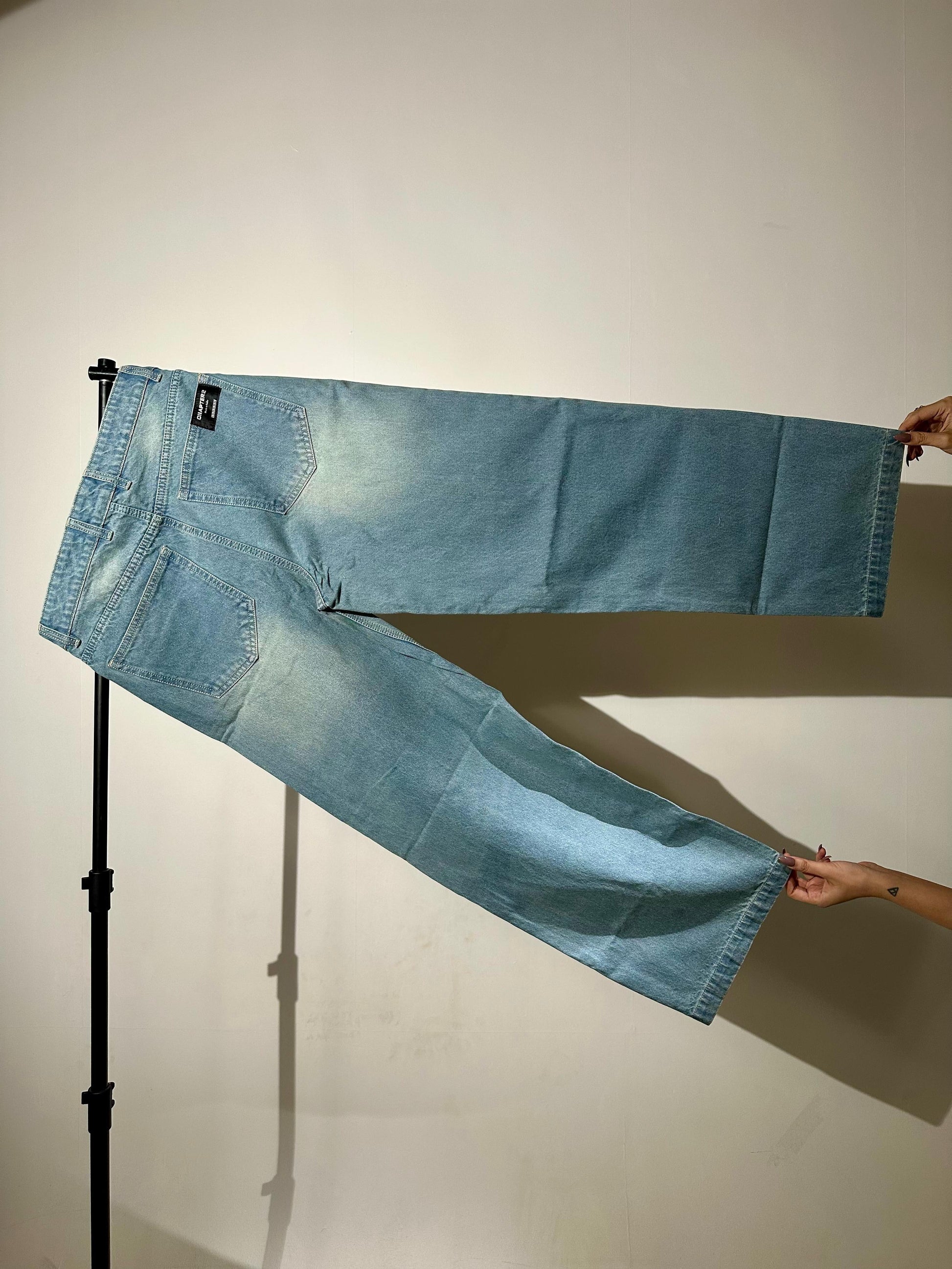 Blue Wash Baggy Denim