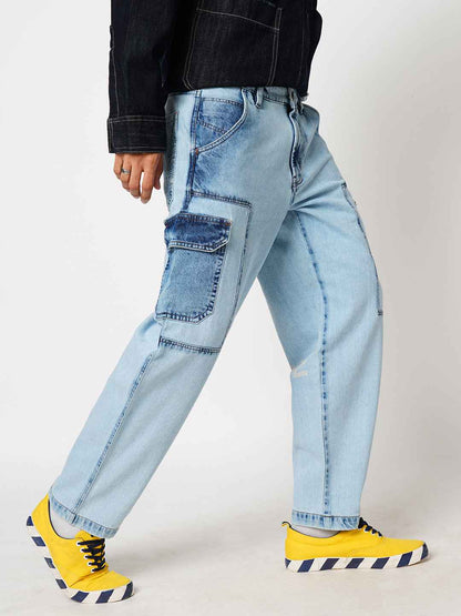 Icey Blue Men's Baggy Fit