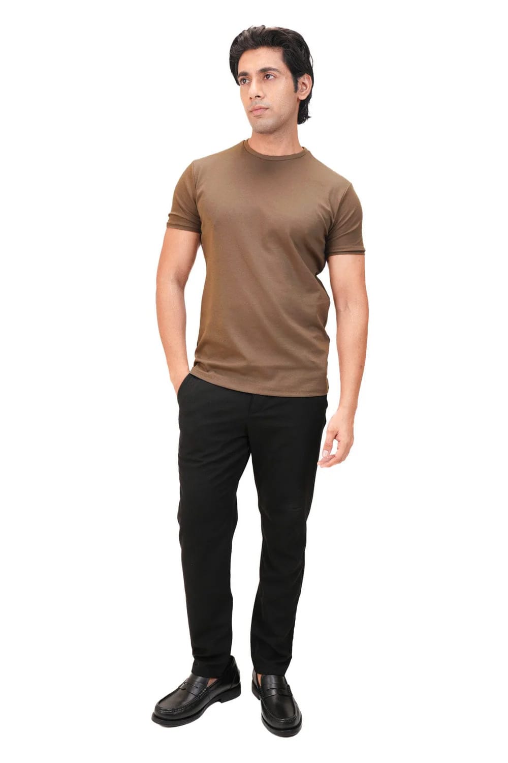 Absolute Cotton Crew - Earthy Brown