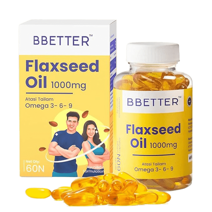 BBETTER Flaxseed Oil - Omega 3 6 9 Vegetarian Capsules to Support Healthy Heart & Joints | Bbetter at Broadway