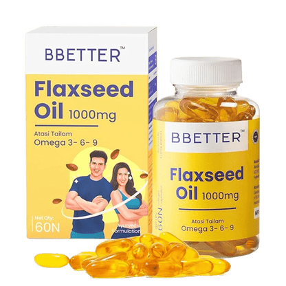 BBETTER Flaxseed Oil - Omega 3 6 9 Vegetarian Capsules to Support Healthy Heart & Joints | Bbetter at Broadway