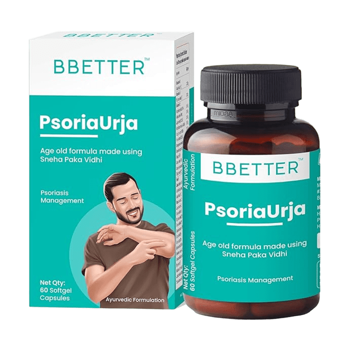 BBETTER PsoriaUrja - Ayurvedic Capsules for Psoriasis Relief & Skin Health Management | Bbetter at Broadway