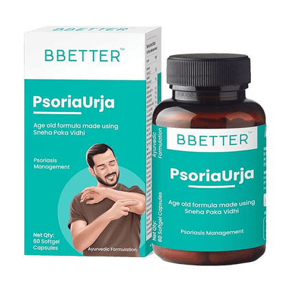 BBETTER PsoriaUrja - Ayurvedic Capsules for Psoriasis Relief & Skin Health Management | Bbetter at Broadway