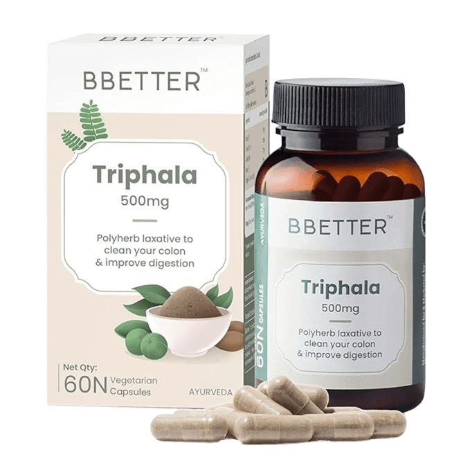 BBETTER Triphala - Polyherb Laxative to Improve Gut Health & Support Bowel Wellness | Bbetter at Broadway