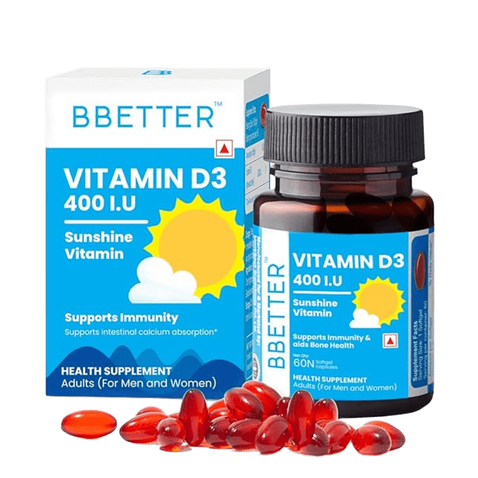 BBETTER Vitamin D3 400 IU - Sunshine Vitamin for Immunity & Bone Health | Bbetter at Broadway