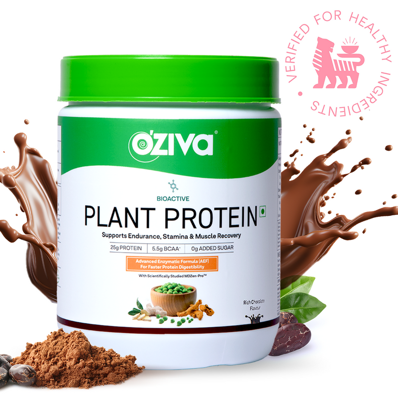OZiva Bioactive Plant Protein Rich Chocolate 500Gm | OZiva at Broadway