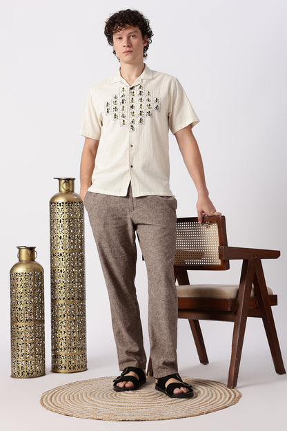 Atlas Mosaic Printed Cuban Collar Shirt | Hamptons at Broadway