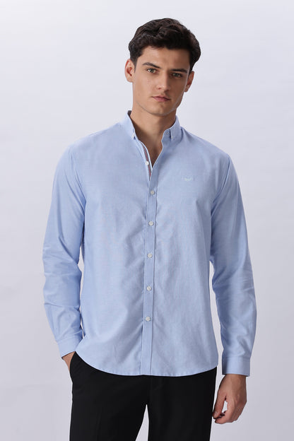 Classic Blue Pre-washed Oxford Shirt | Hamptons at Broadway