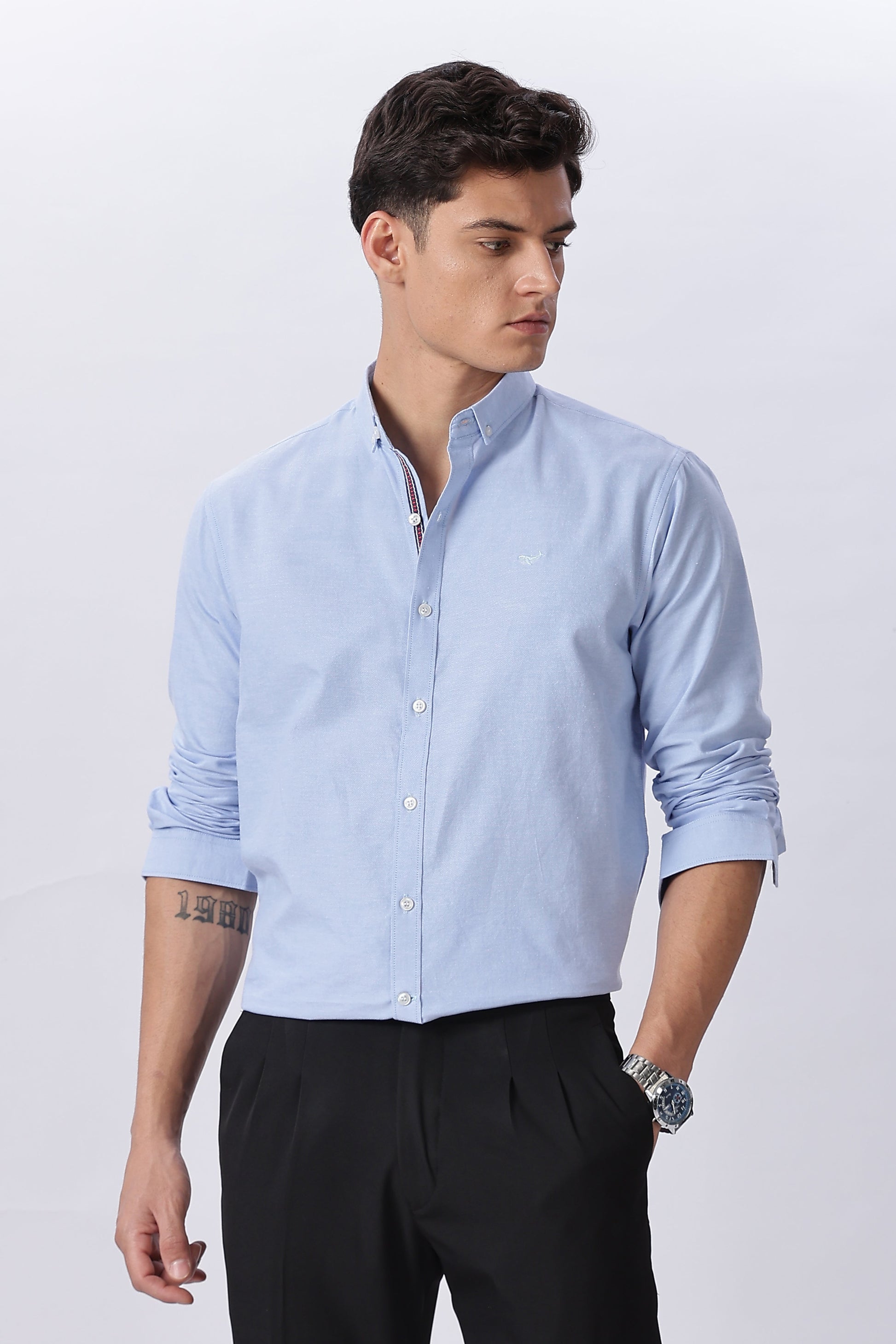 Classic Blue Pre-washed Oxford Shirt | Hamptons at Broadway