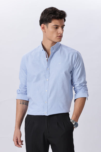 Classic Blue Pre-washed Oxford Shirt | Hamptons at Broadway