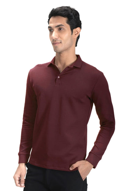 Legacy Polo Sweater - Red Clay