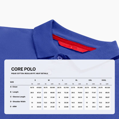 Core Polo Berry Blue