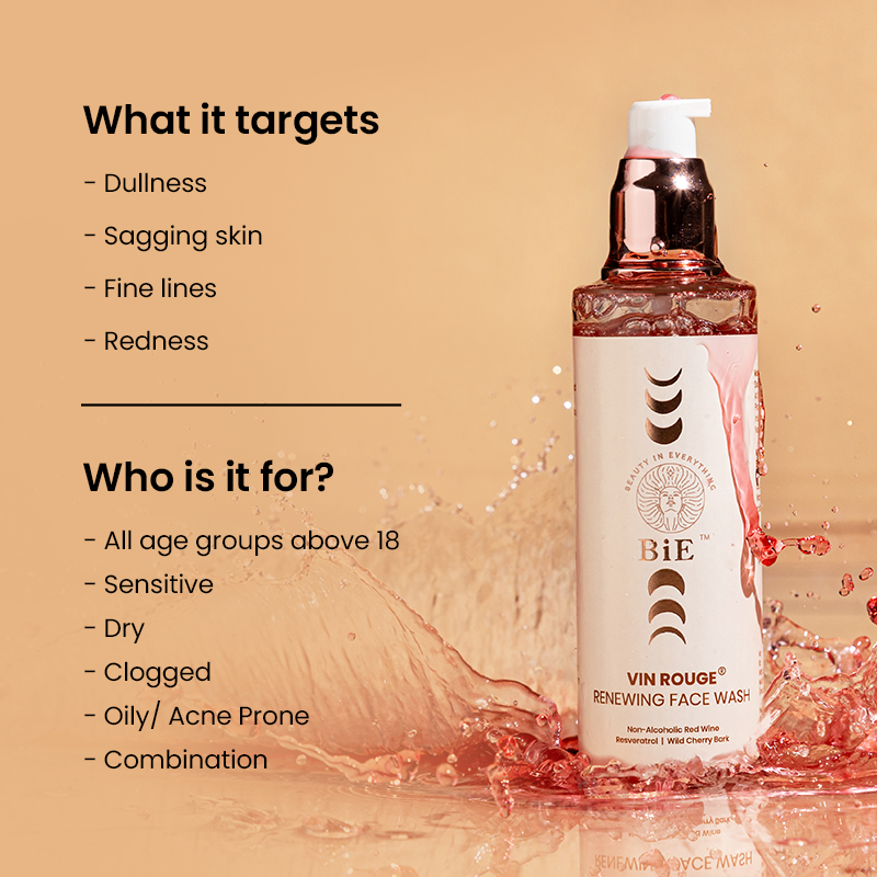 face wash for oily, dry,  acne prone, sensitive, dull skin