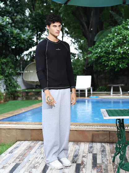Waffle Contrast Stitch Tee
